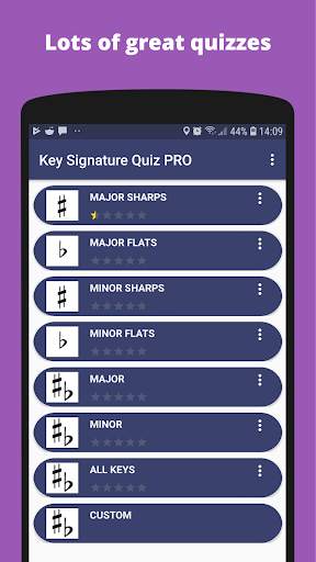 Music Theory - Key Signature Quiz screenshot 1