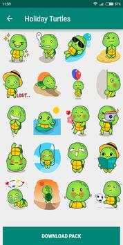 Cute Turtle WASticker App Emoji Emoticon Whatsapp screenshot 7