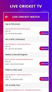 Live Cricket Tv :  Cricket Score News screenshot 5