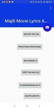 Majili Movie Lyrics App screenshot 1