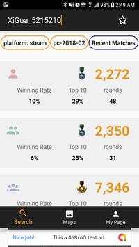 JSS (PUBG: BattleGround Stat App) screenshot 1