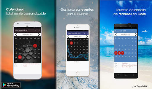 Calendario Chile скриншот 4