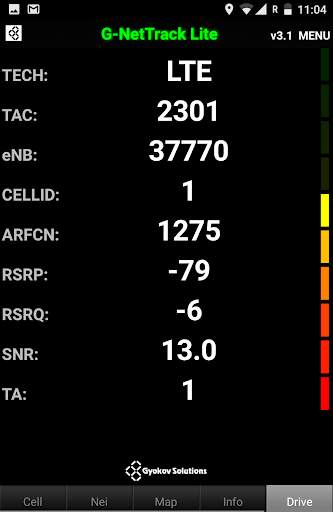 G-NetTrack Lite screenshot 21