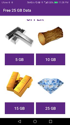 25 GB Free Data Internet Free MB 4G 5G Prank screenshot 6