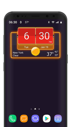 3D Flip Clock Theme Pack 05 screenshot 7