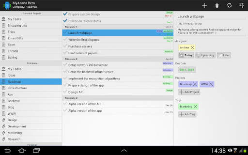 MyAsana - Asana Client screenshot 4