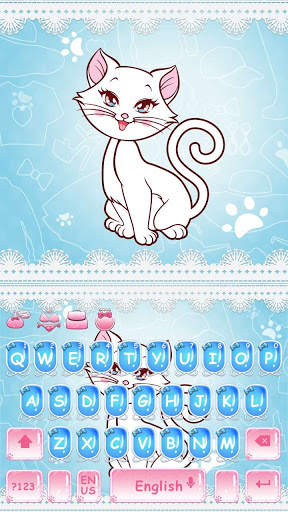 Cute Kitty Keyboard स्क्रीनशॉट 1