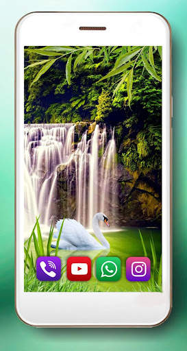 Swans Waterfalls Live Wallpaper screenshot 3