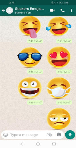 New Emojis Stickers 3D For WhatsApp 2021 screenshot 3