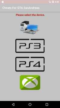 Cheats for GTA San Andreas screenshot 1