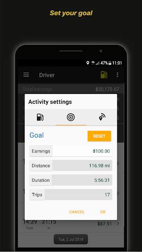 Driver Earnings for Uber स्क्रीनशॉट 6