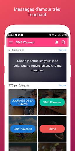 SMS D'amour Très Touchant 2024 screenshot 2