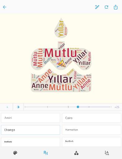Reesha - kelime bulutu oluşturucu screenshot 9