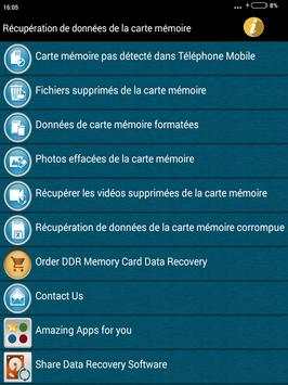 Récupération de données de la carte mémoire Help 9 تصوير الشاشة