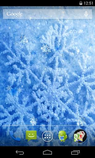 Snowflakes Live Wallpaper screenshot 4
