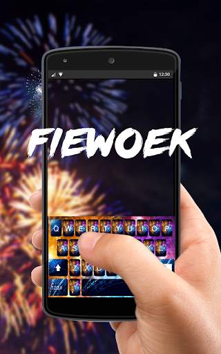 Firework Keyboard Theme स्क्रीनशॉट 3