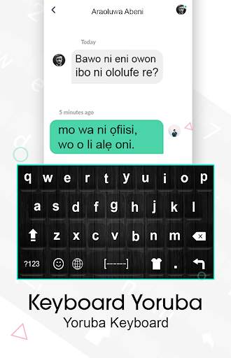 Yoruba Keyboard: Yoruba Language Typing स्क्रीनशॉट 2