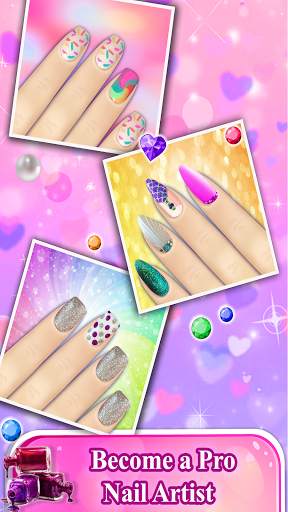 Fashion Nail Art Design & Coloring Game screenshot 3