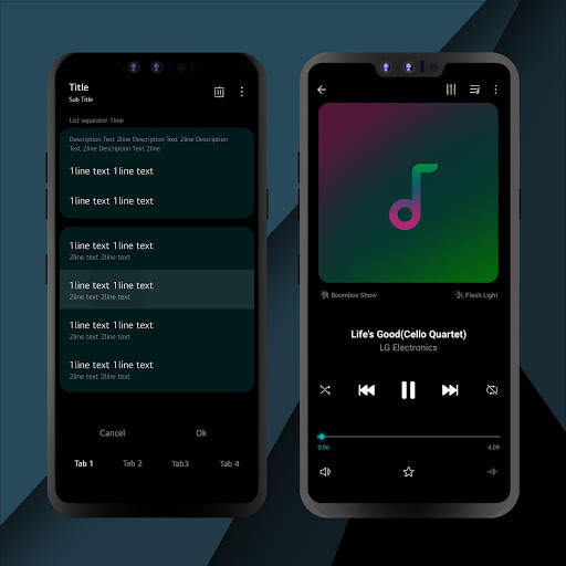Black Theme for LG UX9 (Android 10) screenshot 4