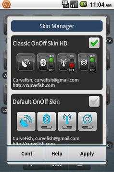 OnOff Skin: Classic HD 2 تصوير الشاشة