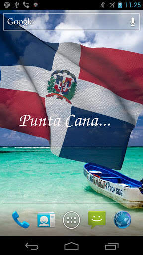 Dominican Republic Flag Live Wallpaper screenshot 3