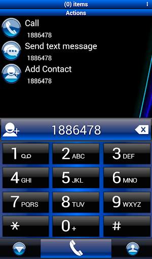 Theme Aero Blue RocketDial screenshot 1