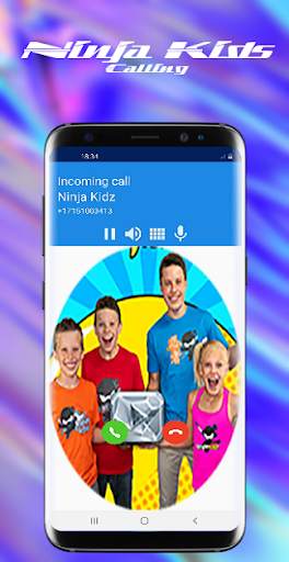 Chat with Ninja Kidz 📱 Fake Video Call screenshot 1