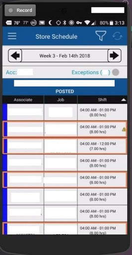 My Walmart Schedule screenshot 3