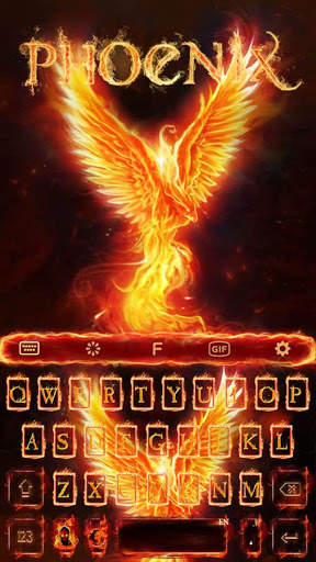 Flame Phoenix Keyboard Theme for Android screenshot 1