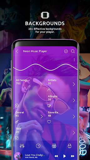 Neon Music Player - Neon Player screenshot 5