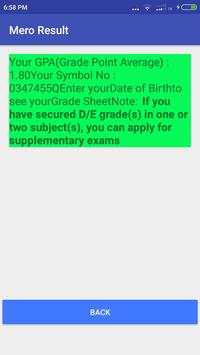 Mero Result screenshot 2