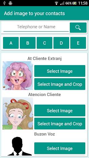 Image Contacts screenshot 1