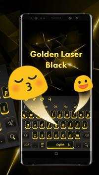 Golden Laser Black Keyboard screenshot 3