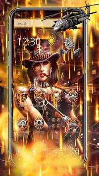 Sexy Lady Warrior Launcher Theme screenshot 1