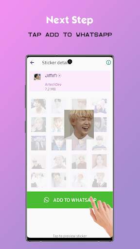 BTS Stickers Animated For Whatsapp screenshot 3