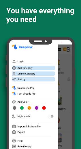 Keeplink: Links/Bookmarks manager 5 تصوير الشاشة