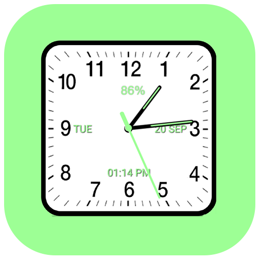 Analog Clock Square иконка