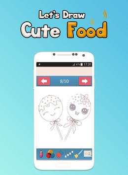 How to draw cute food characters screenshot 5