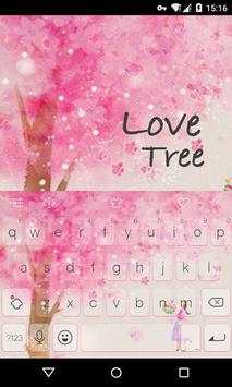 Emoji Keyboard-Love Tree screenshot 1
