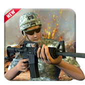Army combat shooting icon