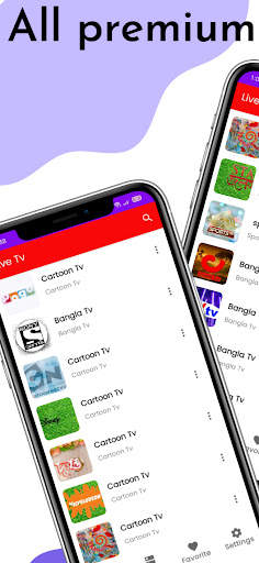 Android Live tv screenshot 1