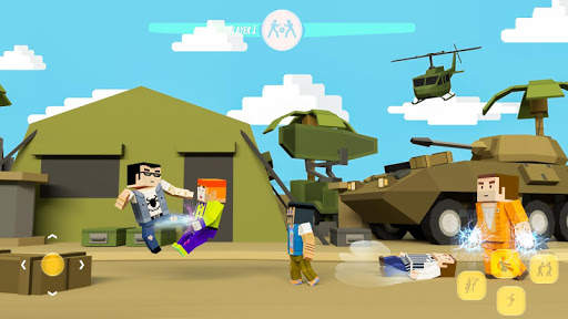 Blocky City Street Fighting Wrestling screenshot 2