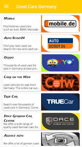 Used Cars Germany स्क्रीनशॉट 1
