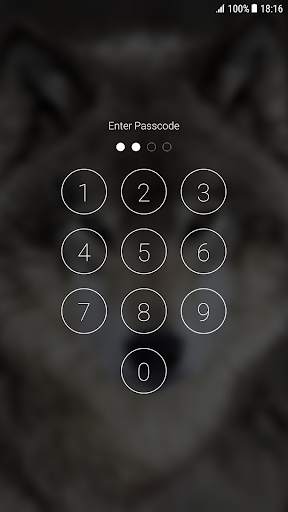 Wolf Pattern Lock Screen 3 تصوير الشاشة