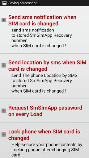 SmSimApp Anti Theft screenshot 8