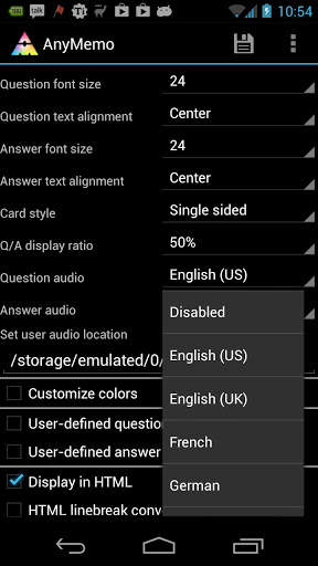 AnyMemo: Flash Card Study скриншот 5