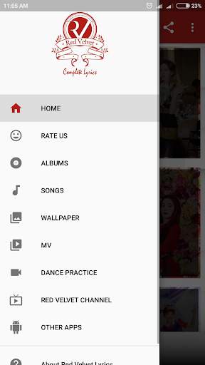 Red Velvet Lyrics (Offline) screenshot 1
