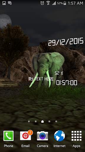African Elephant 3d Lwp Lite screenshot 4