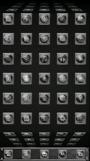 Screwed Steel Launcher Theme screenshot 2