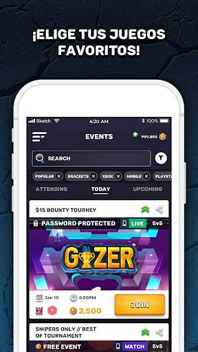 GIZER - Compite en Torneos y Agrupaciones de Móvil screenshot 2